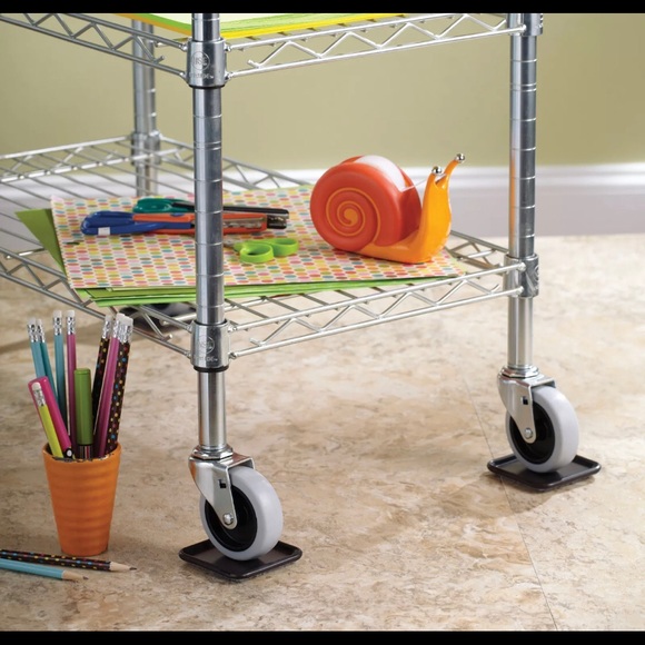 Lot Of 24 Waxman 4 Pieces 2-1/2" / SQUARE CARPET CASTER CUPS Protect Hard floor - Picture 2 of 7